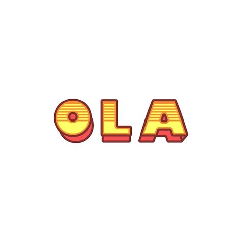 Premium Vector | Vintage Retro Ola City names Design