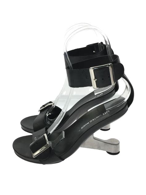 United Nude Blk Eamz Ankle Buckle Sandal