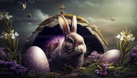 Ostern Urlaub Hintergrund Ostern Eier Illustration Hintergrund Mit