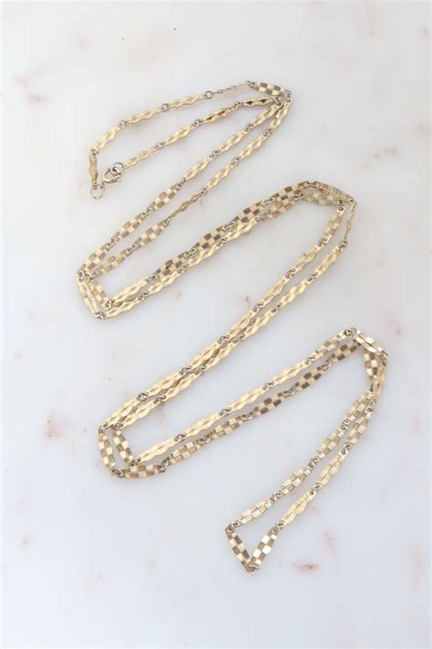 Vintage Gold Plated Chain Necklace Gold Plated Bracelets Gold Plated