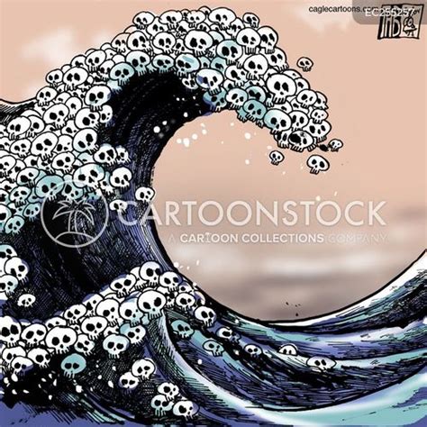 Tsunami Warning Cartoons and Comics - funny pictures from CartoonStock