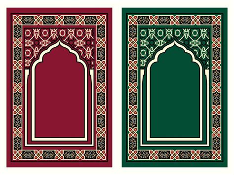 Muslim Prayer Rug Prayer Mat Islam Turkish Sajadah Elegant Prayer Rug Design 27506920 Vector Art ...