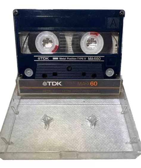 TDK MA X 60 Metal Position TYPE IV Blue High Tape Cassette