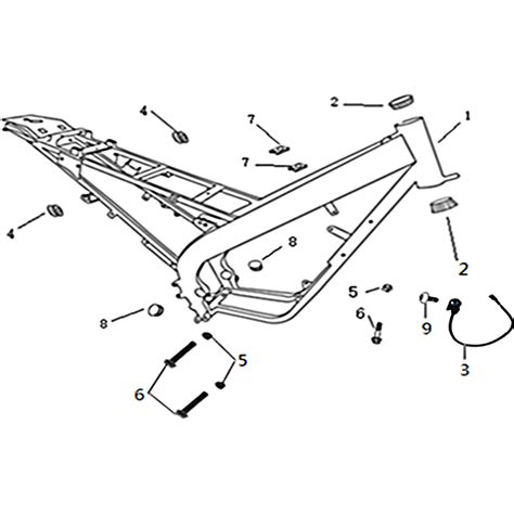 Vue Eclatee Piece Chassis Moto Masai X Ray