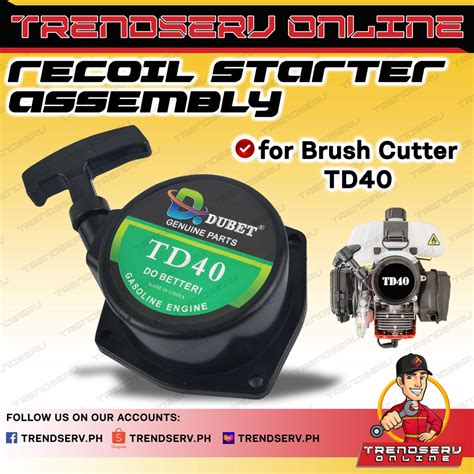 Recoil Starter Assembly For Td40 Td 40 Fd40 2 Stroke Grass Cutter Shopee Philippines