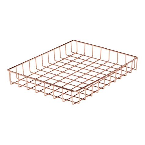 Wilko In Tray Rose Gold Wilko