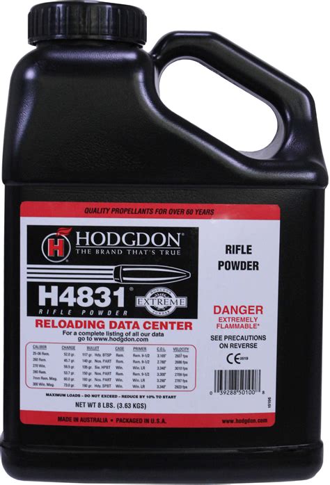 Hodgdon Powder H4831 Smokeless 8 Lb 11107612