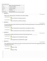 Bus 335 Week 8 Internal Recruitment Quiz Pdf Staffing Organizations