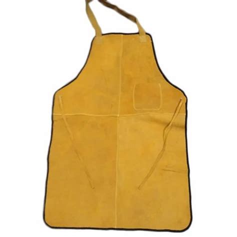 Plain Yellow Leather Welding Apron For Construction At Rs 315 Piece In