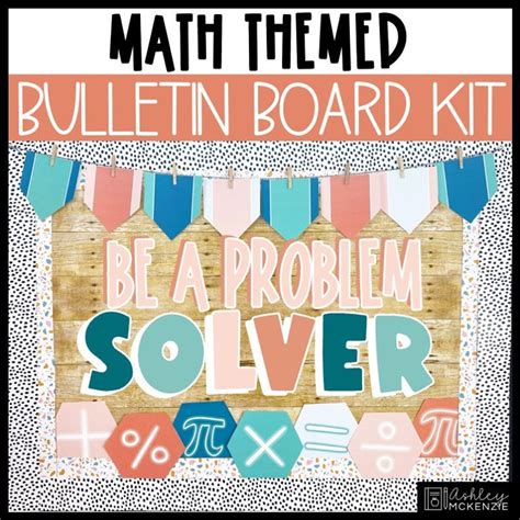 Math Bulletin Board or Classroom Door Decor Kit Easy and - Etsy