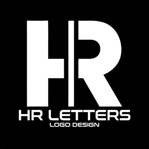 Hr Letters Vector Logo Design Premium Ai Generated Vector