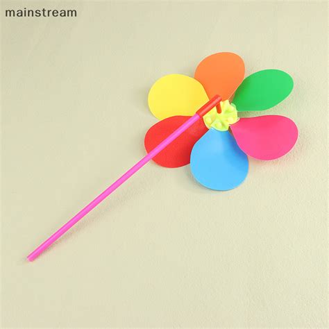 Mainstream 1pc Colorful Flower Windmill Butterfly Bee 3d Pinwheel Home