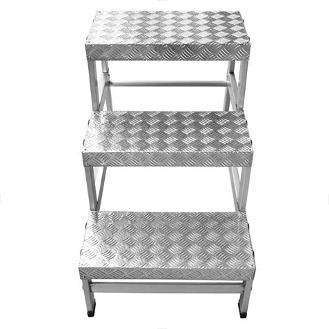 Escada 3 Degraus Reforçada - Escada Tipo Banqueta Super Reforçada 3 Degraus Escaleve BANPRO 750 ...