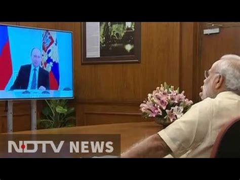 Pm Narendra Modi Vladimir Putin Interact Via Video Con For Kudankulam