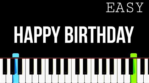 Happy Birthday To You Easy Piano Tutorial YouTube