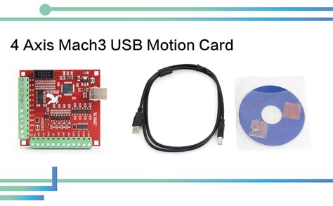 Amazon CNCTOPBAOS 4 Axis USB Mach3 Motion Control Card Red 4 Axis