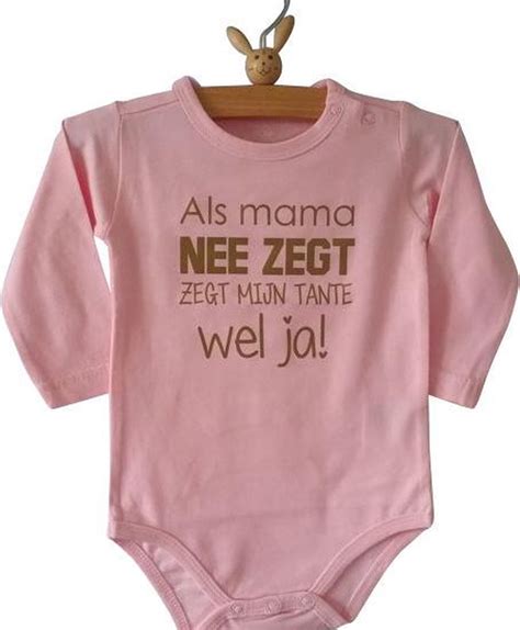 Bol Baby Rompertje Meisje Roze Met Grappige Leuke Tekst Als