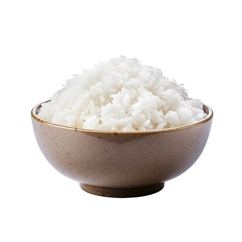 Ai Generated Fresh Wite Rice Bowl Png Isolated On Transparent