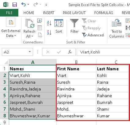 How To Split Cells In Excel Javatpoint Hot Sex Picture