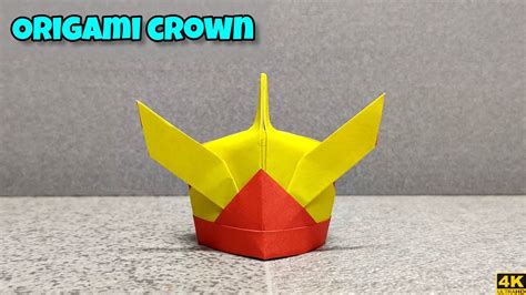 Origami Crown Origami Tutorial Paper Craft Youtube