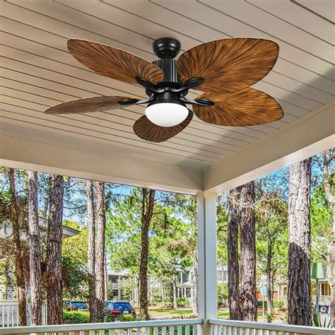 52 Inch Outdoor Ceiling Fans With Lights | Shelly Lighting