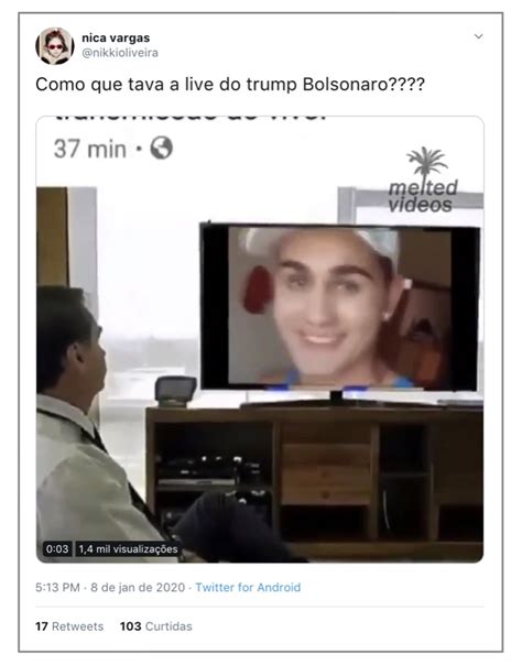 Bolsonaro Faz Live Assistindo Trump E Vira Meme