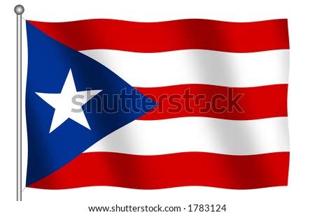 Puerto Rico Flag Waving Stock Photo 1783124 : Shutterstock