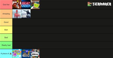 Vr Games Tier List Community Rankings TierMaker