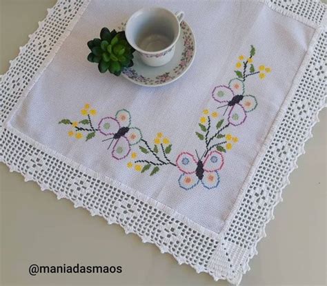 Kanaviçe Salon Takımları Mimuu Floral cross stitch Crochet