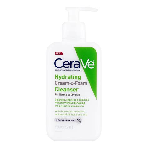 Purchase Cerave Hydrating Cream To Foam Cleanser Normal To Dry Skin