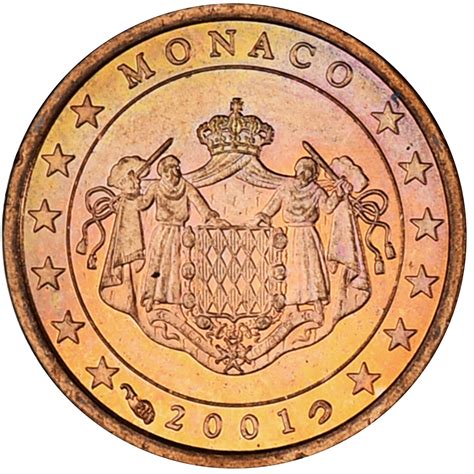 Monaco Rainier Iii Euro Cent Paris Unz Copper