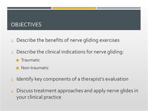 Nerve Gliding Exercises Excursion And Valuable Indications For