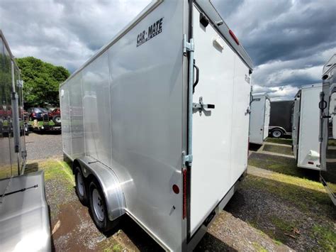 New 2023 Car Mate 7x16 Custom Cargo Enclosed Trailer Ramp 66 16 Oc Ext Hitch 10k Cm716cc