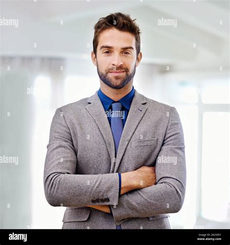 Man Folded Arms Suit Hi Res Stock Photography And Images Alamy