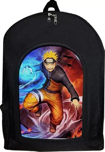 Mochila Escolar Reforzada Negra Naruto En Venta En La Matanza Bs As G