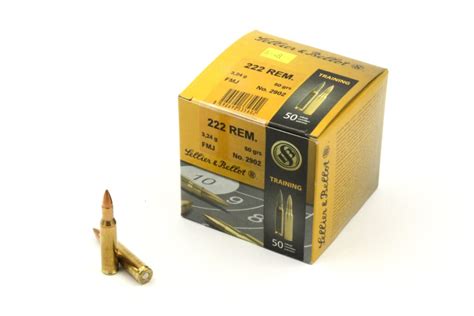 S B 222 Rem FMJ 50 Gr 50 Stk Waffen Ingold AG