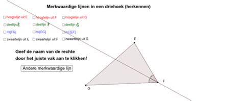 Middelloodlijn En Deellijn Bewerking Jef Hobin GeoGebra