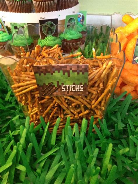 Minecraft Birthday Party Ideas Photo 16 Of 27 Catch My Party Minecraft Birthday Party