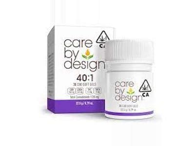 Care By Design CBD 40 1 Soft Gels 10 Count Vibe By California