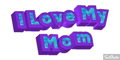 I Love My Mom Event Animated  Logo Designs