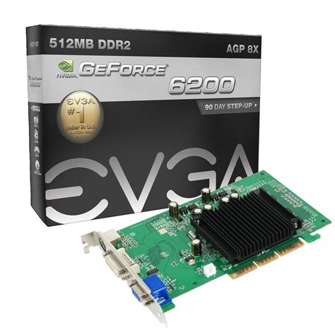 Placa De Video AGP GeForce FX6200 512MB DDR2 64Bits DVI VGA 512 A8 N403