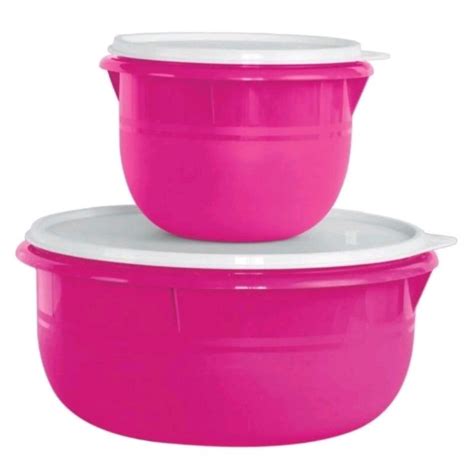 Tupperware kit Tigela Batedeira 1 litro 3 2 litros Rosa Fúcsia