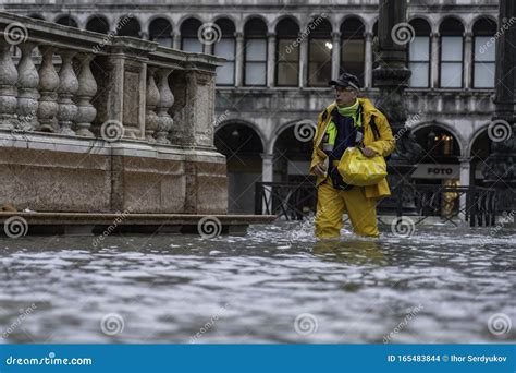 VENICE, ITALY - November 24, 2019: St. Marks Square Piazza San Marco ...