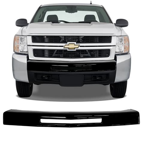 2007 2013 Chevy Silverado Front Bumper Cover Chrome Delete Bumpershellz