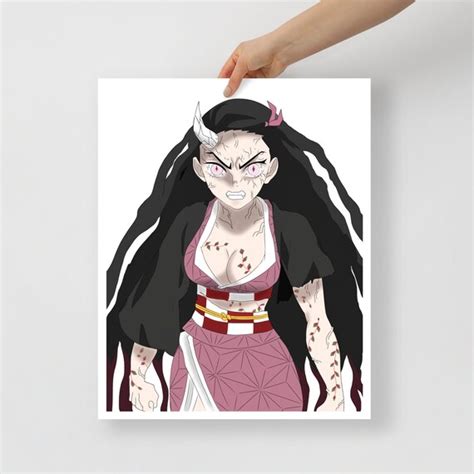 Nezuko Kamado-awakened Form Demon Slayer: Kimetsu No Yaiba | Etsy