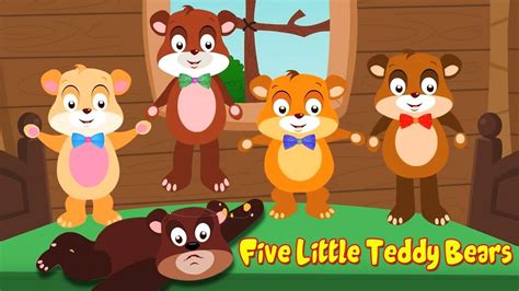 Five Little Teddy Bears Nursery Rhymes For Children By Kids Baby Club