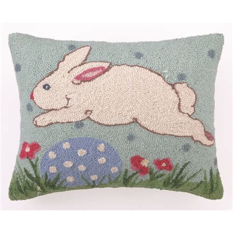 Sally Eckman Roberts Happy Easter Hook Wool Lumbar Pillow Reviews