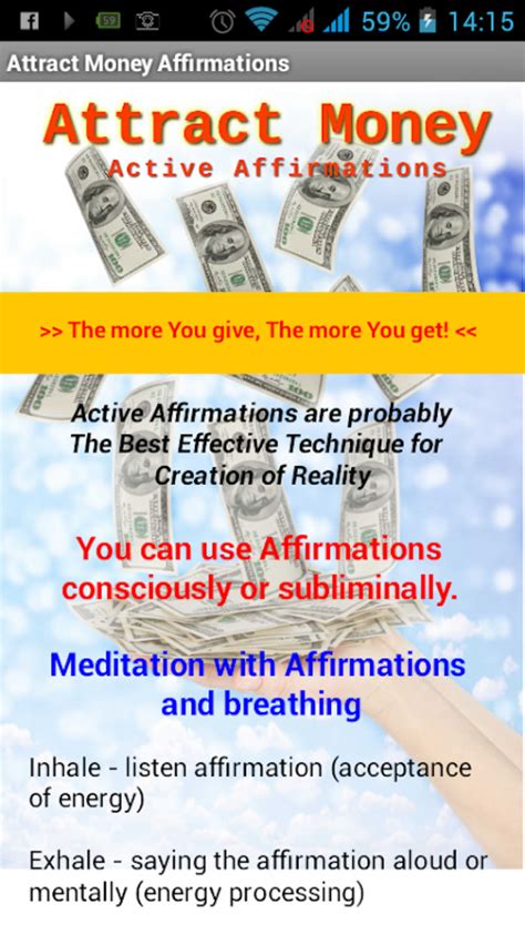 Attract Money Affirmations Law Of Attraction Apk Para Android Download