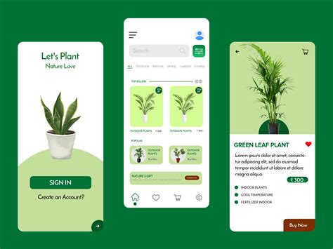 Plant App Ui Screens By Madhumitha On Dribbble