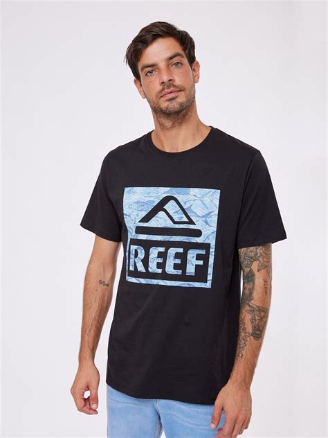 Ripley Polo Reef Para Hombre 100 AlgodÓn Logo Fill Tee